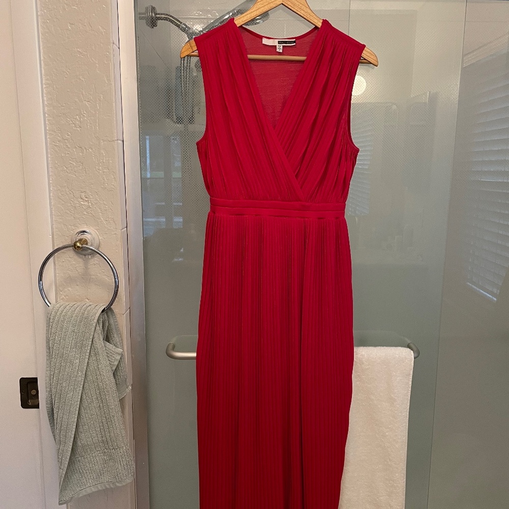 Anthropologie Red Dress Size S